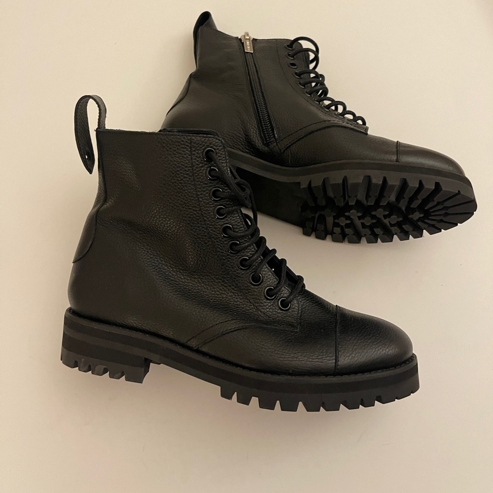 Jimmy Choo Black Combat Boots